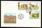 Romania FDC 1986 Mexic World Cup,Football,soccer,2 COVERS - 1986 – Mexico