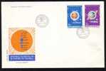 ROMANIA 1981, FDC,3X, COVERS,ALIGNEMENT RARE DES PLANETS EN 1982   FULL SET  YVERT PA#269-274 - Astrology