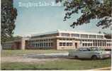 Houghton Lake Michigan, High School Adjoined To Elementary School, Auto, On C1960s Vintage Postcard - Andere & Zonder Classificatie