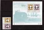 Erste Europäische Marken Der Insel Madeira 62/3+ Block 1 ** 10€ Schiffe Im Hafen Stamp On Stamp - Madeira