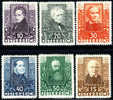 Austria B93-98 XF Mint Hinged Poets Semi-Postal Set From 1931 - Nuevos