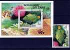 WWF Nationaler Naturschutz 1980 Tropische Fische Kongo Zaire 672+Block 38 O 10€ Balistapus Undulatus Fish Bloc Bf Africa - Used Stamps