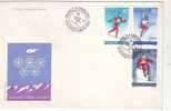 M1110-1-2 Romania FDC Sport Winter Olympics In Calgary 1988 3 Nice Covers Set Perfect Shape - Patinage Artistique