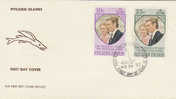 Pitcairn Islands-1973 Royal Wedding   FDC - Pitcairn Islands