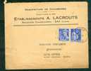 N°368  + N° 407  Sur Lettre   EN JANVIER 1941  - Ac4516 - 1932-39 Peace