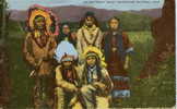 GROUPE D'INDIENS CHEROKEE Superbe Plan - Native Americans