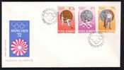 Romania FDC 2 Coves 1972 Olimpyc Games Munchen MEDALS. - FDC