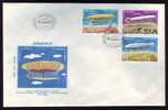 ROMANIA 1985 FDC,COVER, Zeppelins.(B) - Zeppelin