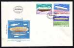 ROMANIA 1985 FDC,COVER, Zeppelins.(A) - Zeppelin