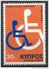 Timbre(s) Neuf(s) ** De Chypre, 1974;n°418, Handicapés - Behinderungen