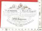 Porseleinkaart  Carte Porcelaine C1850 ANVERS Le Seigneur;  Schelp  Schelpen Shell  Shells  Muschel  Coquillage Somers - Cartes Porcelaine