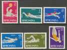 Romania 1963 Water Sport  Water Polo Set Of6 MNH - Water-Polo