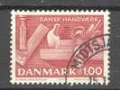 Denmark 1977 Mi. 646  1 (Kr) Dänisches Handwerk Stemmeisen Winkeleisen Hobel - Gebruikt