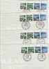 Australian Antarctic Territory-1989 Nolan Landscapes Set 4 Bases FDCs - Other & Unclassified