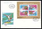 ROMANIA FDC 2x Covers Olympic Games Seoul 1988, Blocks Medals. - Summer 1988: Seoul