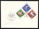 Romania Very Rare FDC 3x Cover With Perf Winter Games Innsbruk 1964. - FDC