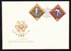 Romania Very Rare FDC 3x Cover With Imperf Winter Games Innsbruk 1964. - FDC