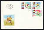 Romania FDC 1990 ITALY World Cup,Football,soccer,2 COVERS. - 1990 – Italy