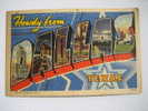 Dallas Tx    Howdy From Dallas  Linen   1971 Cancel - Dallas