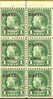 Canal Zone #71e Mint Hinged 1c Franklin Booklet Pane From 1924-25 - Canal Zone