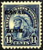Canal Zone #77 XF Mint Hinged 14c American Indian From 1924-25 - Zona Del Canal