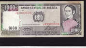 BOLIVIE - 1000 Pesos Bolivianos 25 Juin 1982 - Utilisé - Bolivien