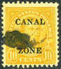 Canal Zone #87 Used 10c Monroe From 1925-26 - Kanalzone