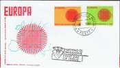 RSM+ San Marino 1970 Mi 955-56 EUROPA FDC - Storia Postale