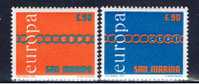 RSM+ San Marino 1971 Mi 975-76 Mnh EUROPA - Neufs