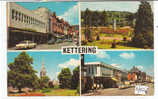 PO8567# KETTERING - Vedutine Gold Street - Manor House Garden & Paris Church - Sunken Garden  VG 1973 Affrancatura Mista - Northamptonshire