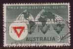 1955 - Australian World Centennial 3.5d YMCA Stamp FU - Gebraucht