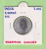 INDIA  5  RUPIAS  2.006     NARAYANA  GURUDEV  SC/UNC    DL-8591 - India