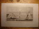 GRAVURE ANGLETERRE De 1842 - HOTEL SOMMERSET COTE DE LA TAMISE - ENGLAND SOMMERSET HOTEL FROM RIVER THAMES 1842 PRINT - Non Classés