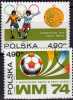 Spiel-Szene Fussball-WM In Der BRD 1974 Polen 2315/6 O 1€ Medaille Emblem Football Stamp FIFA Soccer Set Sport Of Polska - 1974 – West Germany