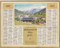 Almanach Des PTT. Calendrier 1964 (83). La Clusaz (Haute Savoie). Oberthur. Complet. - Big : 1961-70
