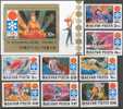 Hungary 1972 Winter Olympic Games Sapporo-72 Set Of 8 + Block MNH - Hiver 1972: Sapporo