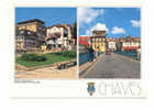 Portugal Cor 7537 – CHAVES - LARGO DO ARRABALDE E PONTE ROMANA VISTA DE CIMA - Vila Real