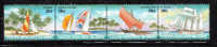 Cocos Islands 1987 Sailboats Jukong Ocean Racers MNH - Islas Cocos (Keeling)