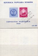 Ausstellung 1950 Rumänien Blocks 39X+Y O 15€ Wappen Ochsenkopf Moldau EXPO Bukarest M/s Blocs S/s Sheets Bf Romania - Oblitérés