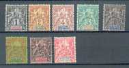 Guad 240- YT 29 à 31 - 33-34-37 * - Unused Stamps