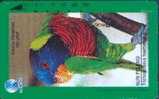 # INDONESIA S314 Nuri Pelangi 100 Tamura 11.95-birds,oiseaux, Perroquet,parrot- Tres Bon Etat - Indonesia