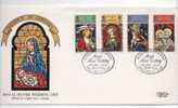 Lot 611: FDC Vitraux D'église, Vierge Et L'enfant - Vidrios Y Vitrales