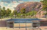 7373  Stati  Uniti     Manchester  N. H.   Municipal Swimming Pool With Rimmon  In  Background   NV - Manchester