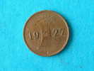 1927 A - 1 REICHSPFENNIG / KM 37 ( For Grade , Please See Photo ) ! - 1 Rentenpfennig & 1 Reichspfennig