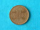 1932 A - 1 REICHSPFENNIG / KM 37 ( For Grade , Please See Photo ) ! - 1 Rentenpfennig & 1 Reichspfennig