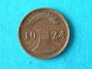 1924 G - 2 RENTENPFENNIG / KM 31 ( For Grade , Please See Photo ) ! - 2 Renten- & 2 Reichspfennig