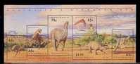 Australia 1993 Dinosaur Era Stamps S/s - Blocks & Kleinbögen