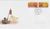 Christmas Island-2007 Year Of The Pig  FDC - Christmaseiland