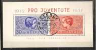 Switzerland1937: Michel Block3used - Bloques & Hojas