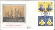 GB 1990 Queen's Awards FDC William Grant SHS Silk - 1981-1990 Dezimalausgaben